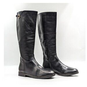 Cole Haan Harrington Grand OS Black Leather‎ Knee High Boots Size 7